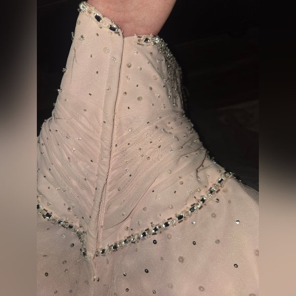 Morilee by Madeline Gardner Blush Tulle Ballgown | Prom Formal 0–2 - Picture 13 of 15